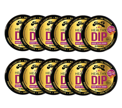 TeaZA Energy Pouches, Smokeless Alternative Snuff Nicotine Free Tobacco Free & Healthy Dip Chewing Tobacco Alternative Have More