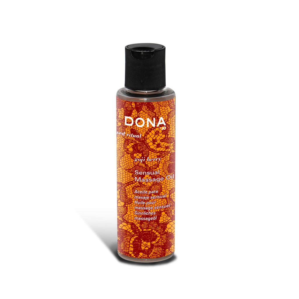 System Jo Dona Engage Massage Oil, Goji Berry, 4.7 Ounce