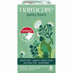 Natracare Natural Organic Normal Panty Liners, Made with Certified Organic Cotton, Ecologically Certified Cellulose Pulp and Pla