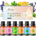 Essential Oils Set-Top 6 Organic Blends for Diffusers,Candle Making,Aromatherapy,Humidifiers,Gifts - Peppermint,TeaTree,Lavender