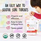 Lolleez Organic Lollipops Variety Pack for Sore Throat Relief - Strawberry, Watermelon & Orange Mango, 30 Total