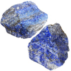NUKAYAI 2Pcs Lapis Lazuli 1.8-2.2 Large Raw Natural Crystals Rough Stones Healing Crystal Lapis Lazuli Stone Rocks for DIY Cabbi