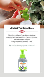 SIPA Foaming Hand Sanitizer 10.8oz (320ml), Alcohol-Free, Fresh Scent, Moisturizing Hand Perfect for Sensitive Skin Non-sticky,