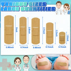 Supervitae 500 Pcs Adhesive Bandages Assorted Sizes Flexible Breathable Bandages Patch for Family First Aid Skin Wrap Finger Wou
