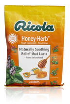 Ricola Honey Herb Herbal Cough Suppressant Throat Drops, 24ct Bag (Pack of 3)