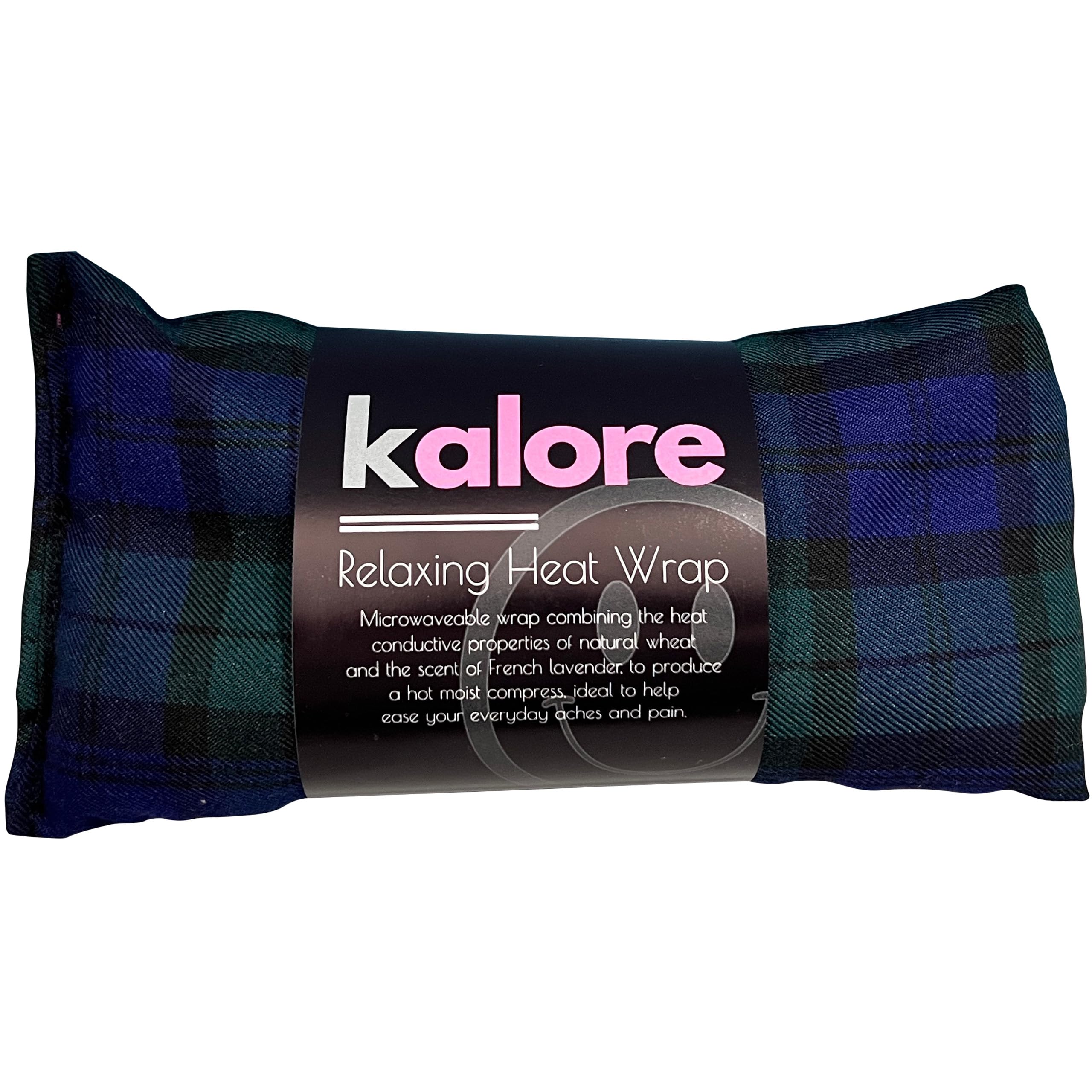 Wheat Bags Microwavable Neck and Shoulder Wrap - Lavender Heat Bag for Comfort - Tartan Cotton Fabric with UK Wheat Compress by 