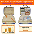 StarPlus2 Medium Pill Bottle Organizer, Medicine Bag, Case, Carrier for Medications, Vitamins, and Medical Supplies - Travel Med