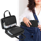 Trunab Small First Aid Kit Bag Empty Portable Emergency Kits Trauma Bag, Ideal for Car, Home, Camping and Hiking, Black, Bag Onl