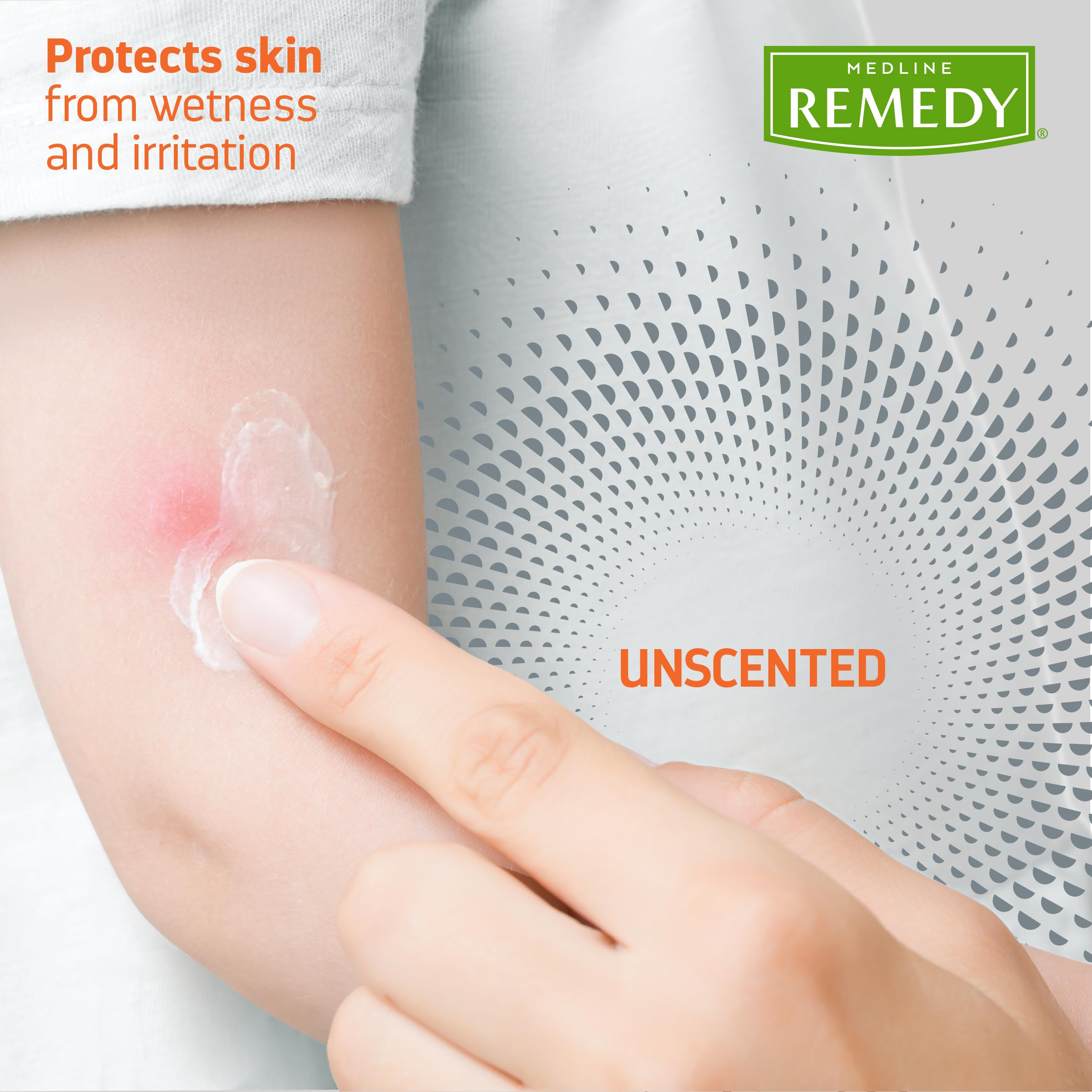Medline Remedy Specialized Clear Zinc Oxide Ointment (2.5 oz Tube), Unscented, Transparent Protectant, Incontinence Care, Diaper