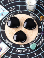 Jovivi 60mm Large Black Obsidian Crystal Heart Healing Crystals Heart Stones Polished Pocket Love Gemstones Chakra Reiki Energy