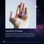 Moonstone Crystal Orgone Pyramid - Amethyst Ball Lotus - Ogan Crystal Energy Tower - Nature Reiki Healing Chakra Crushed Stone J