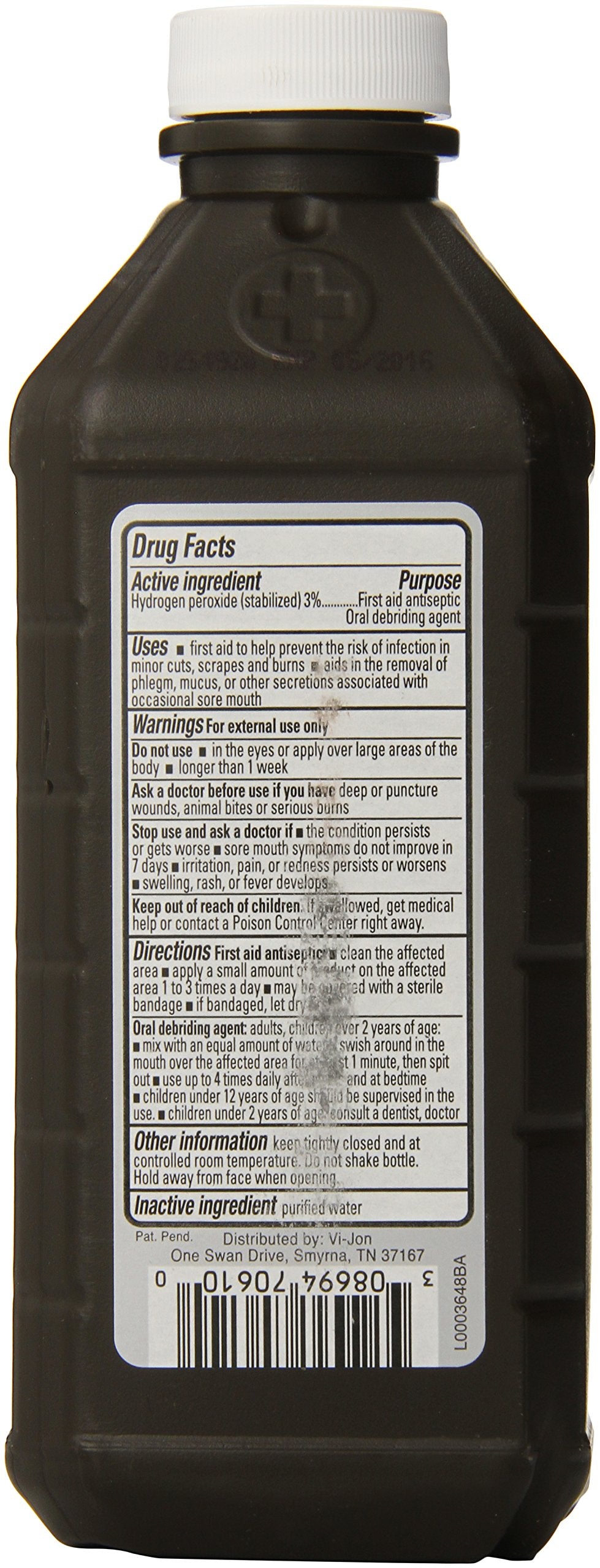 Hydrogen Peroxide Antiseptic Solution 16 Fl. Oz (Pack of 1)