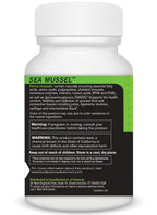 FoodScience of Vermont Sea Mussel, Green-Lipped Mussel Joint Supplement Capsules, 180 Count