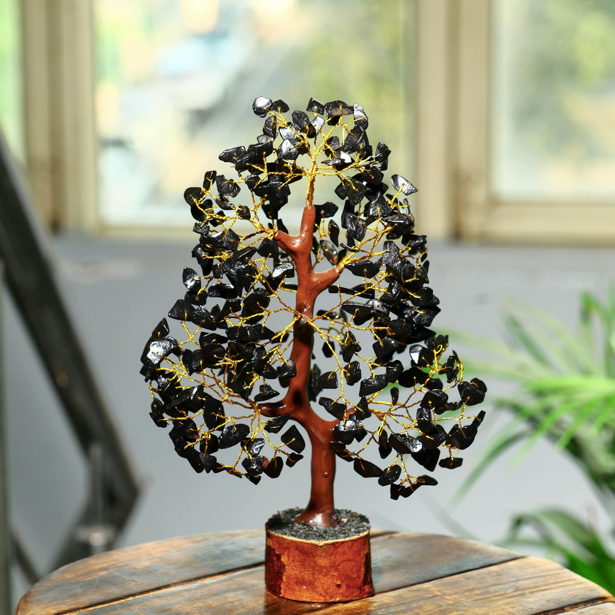 PYOR Black Tourmaline Stone, Crystal Tree, Crystal Tree Feng Shui, Black Tourmaline Crystals, Gem Trees, Positive Stones and Cry