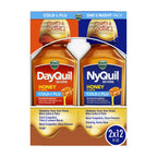 VICKS DayQuil & NyQuil SEVERE Honey Flavor Co-Pack, Cold & Flu Medicine, RelievesHeadache, Fever, Sore Throat, Minor Aches & Pai
