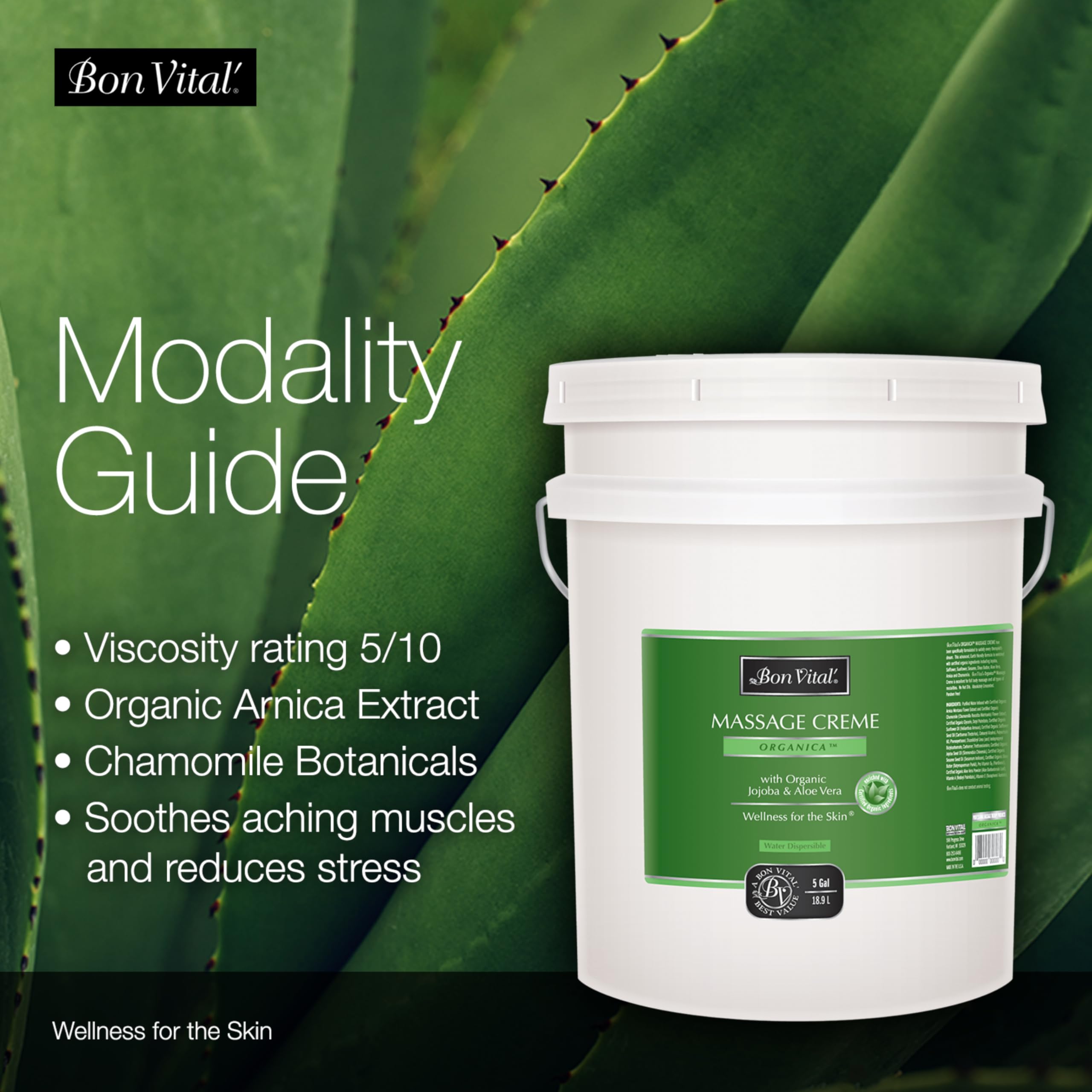 Bon Vital Organica, Crme, 5 Gallon