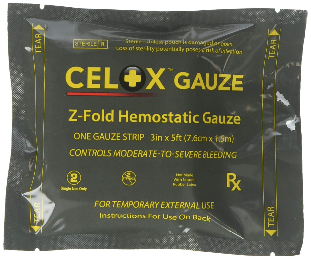Celox Z-Fold Gauze (3in x 5 (7.6cm x 1.5m))