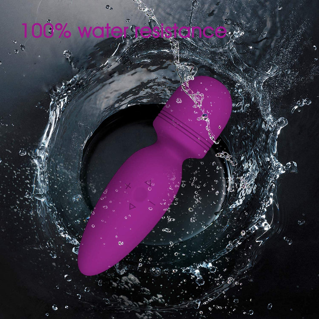 Apowand Mini Wand Massager Small Hand-held Massager,Quiet,Portable Personal Massager Silicone Massager Cordless for Neck Shoulde