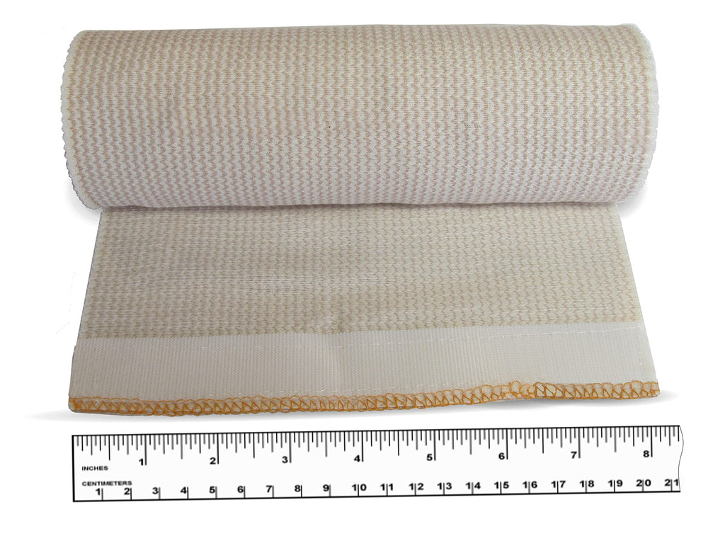 Neutripure Elastic Stretch Body Wrap - Bandage with Velco - 8 Inch Wide Jumbo Roll for Stomach