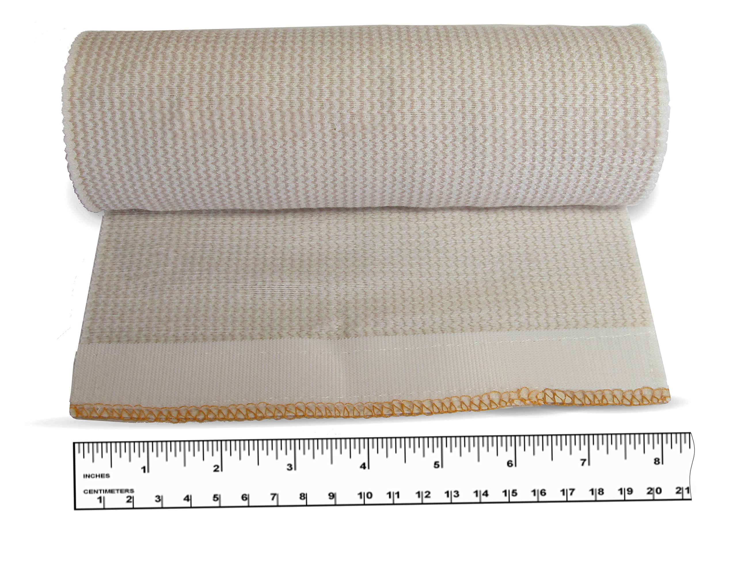 Neutripure Elastic Stretch Body Wrap - Bandage with Velco - 8 Inch Wide Jumbo Roll for Stomach