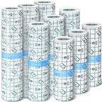 Nuanchu 9 Rolls Waterproof Bandages Transparent Film Dressing Roll Stretch Clear Adhesive Bandages Shower Dressing Tape for Show