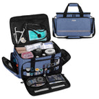 CURMIO Nurse Bag, Medical Bag with Inner Dividers and No-Slip Bottom for Home Visits, Health Care, Hospice, For Nursing Students