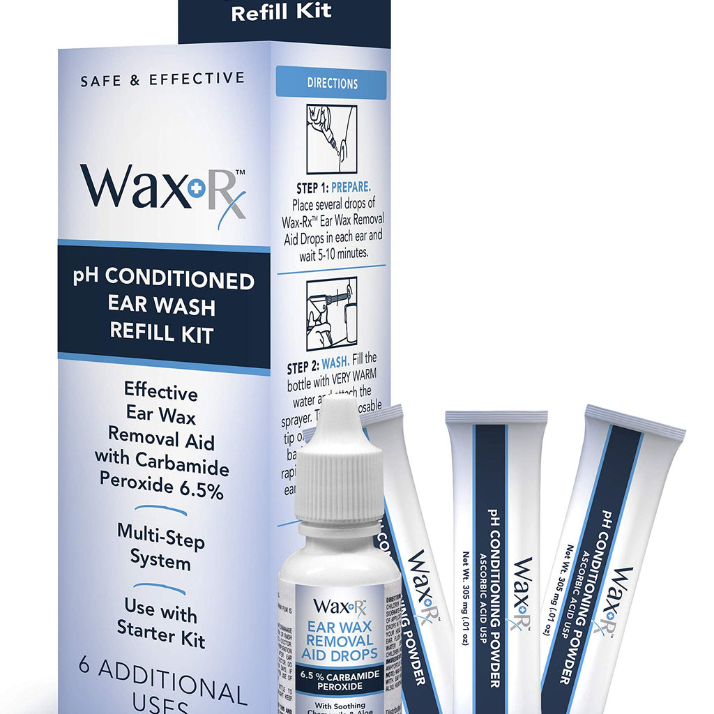 Doctor Easy Wax-Rx Ph Conditioned Ear Wash Refill Kit, 1.7 Ounce