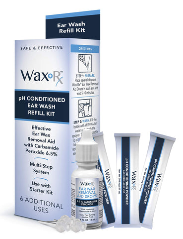 Doctor Easy Wax-Rx Ph Conditioned Ear Wash Refill Kit, 1.7 Ounce