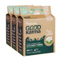 Origami Good Karma 2 Ply 2 In 1 Kitchen Tissue Paper Roll | Unbleached, Biodegradable & Super Absorbent For Spotless Cleaning | 