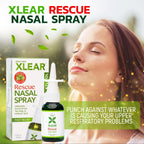 Xlear Dry Nose Relief Kit, All Day Dry Nose Rescue Kit Including Xlear Nasal Spray with Xylitol, Xlear Rescue Nasal Spray, Xlear