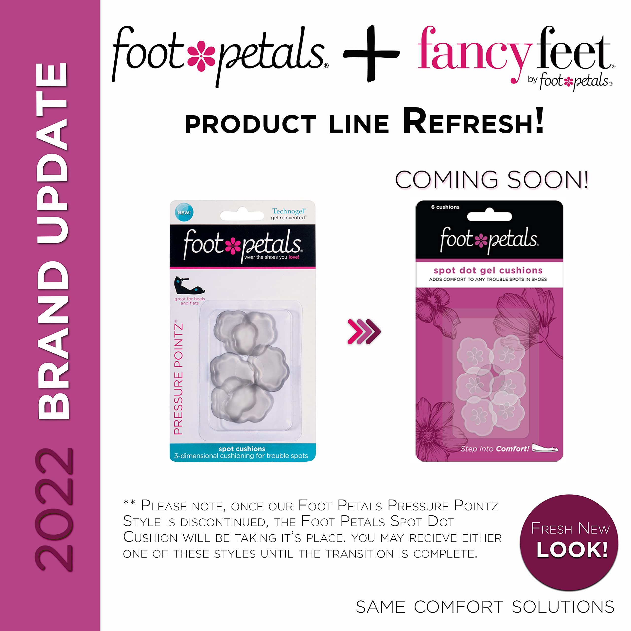 Foot Petals Spot Dot Cushion Scalloped Pressure Point Solution For Blister Relief, Clear