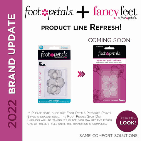 Foot Petals Spot Dot Cushion Scalloped Pressure Point Solution For Blister Relief, Clear
