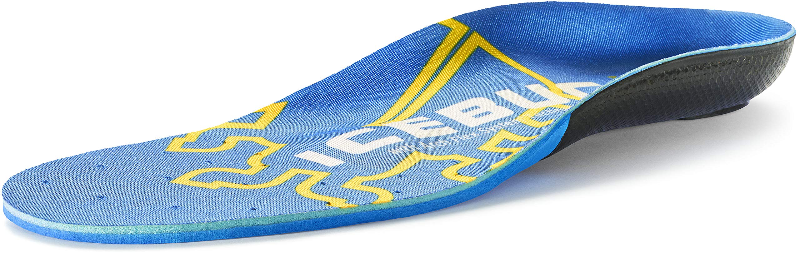 Icebug Unisexs Fat Cushion Support Insole Flex Technology, Blue High Arch, M 4/W 5.5-6