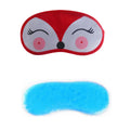 Jenna Polyester Cute Sleeping Eye Shade Mask Cover For Insomnia, Meditation, Puffy Eyes And Dark Circles Black With Gel (Reddeer