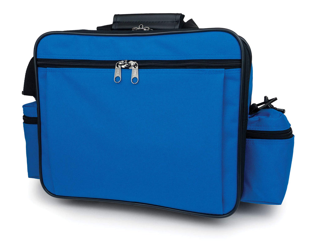 Hopkins Medical Products Home Health Shoulder Bag, 600D Waterproof Exterior, Large Storage Compartments, Removable Adjustable Sh