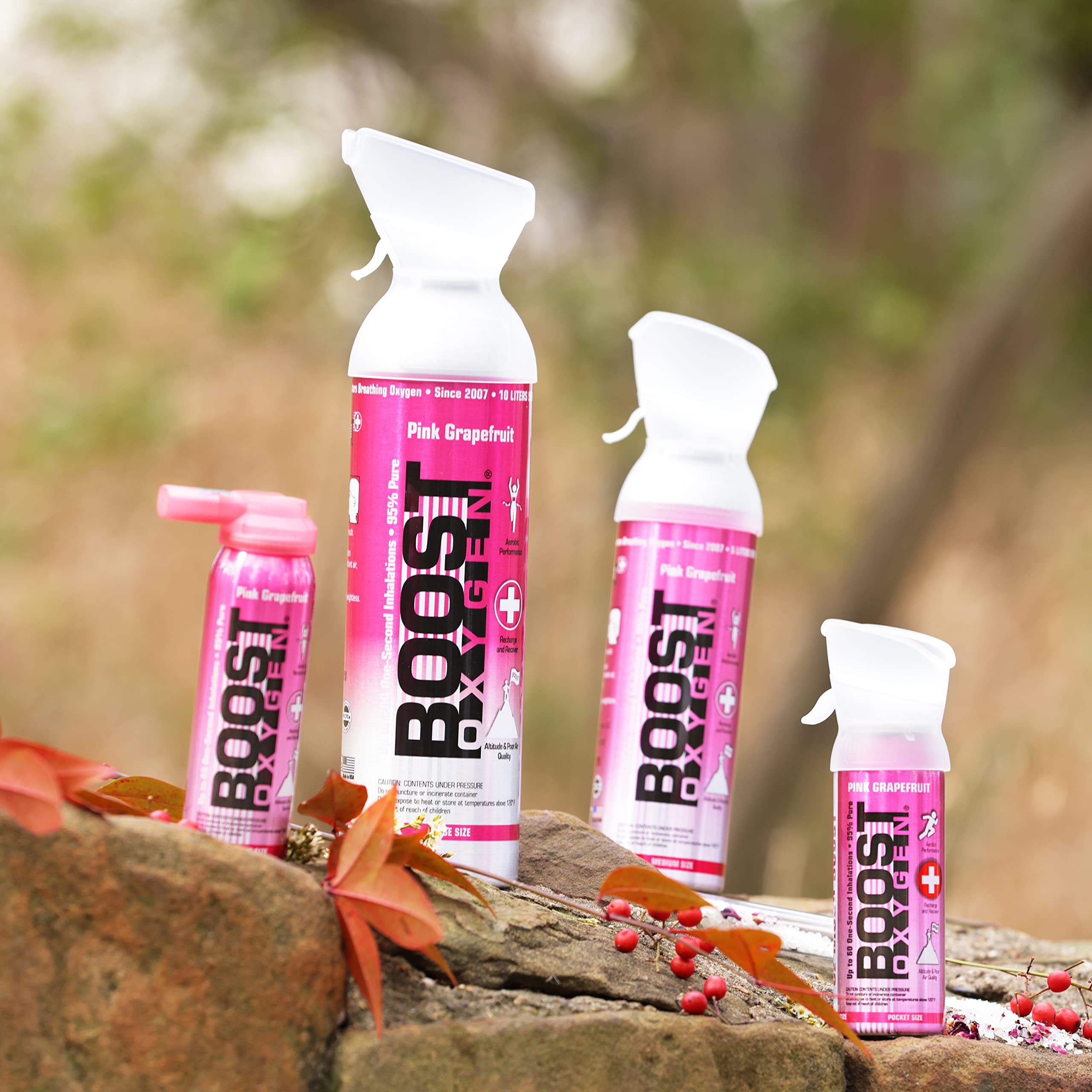 Boost Oxygen All New 3 Liter Supplemental Oxygen to Go | All-Natural Respiratory Support for Health, Wellness, Performance, Reco