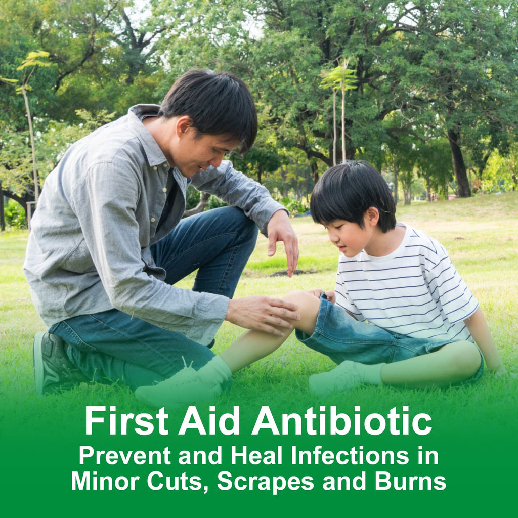 CareAll Bacitracin Antibiotic Zinc Ointment 1oz (3 Pack). First Aid Ointment to Prevent and Heal Infections for Minor cuts, Scra