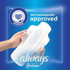 Always Infinity Feminine Pads for Women, Size 5 Extra Heavy Overnight, with wings, unscented, 22 Count x 3 Packs (66ct Total)