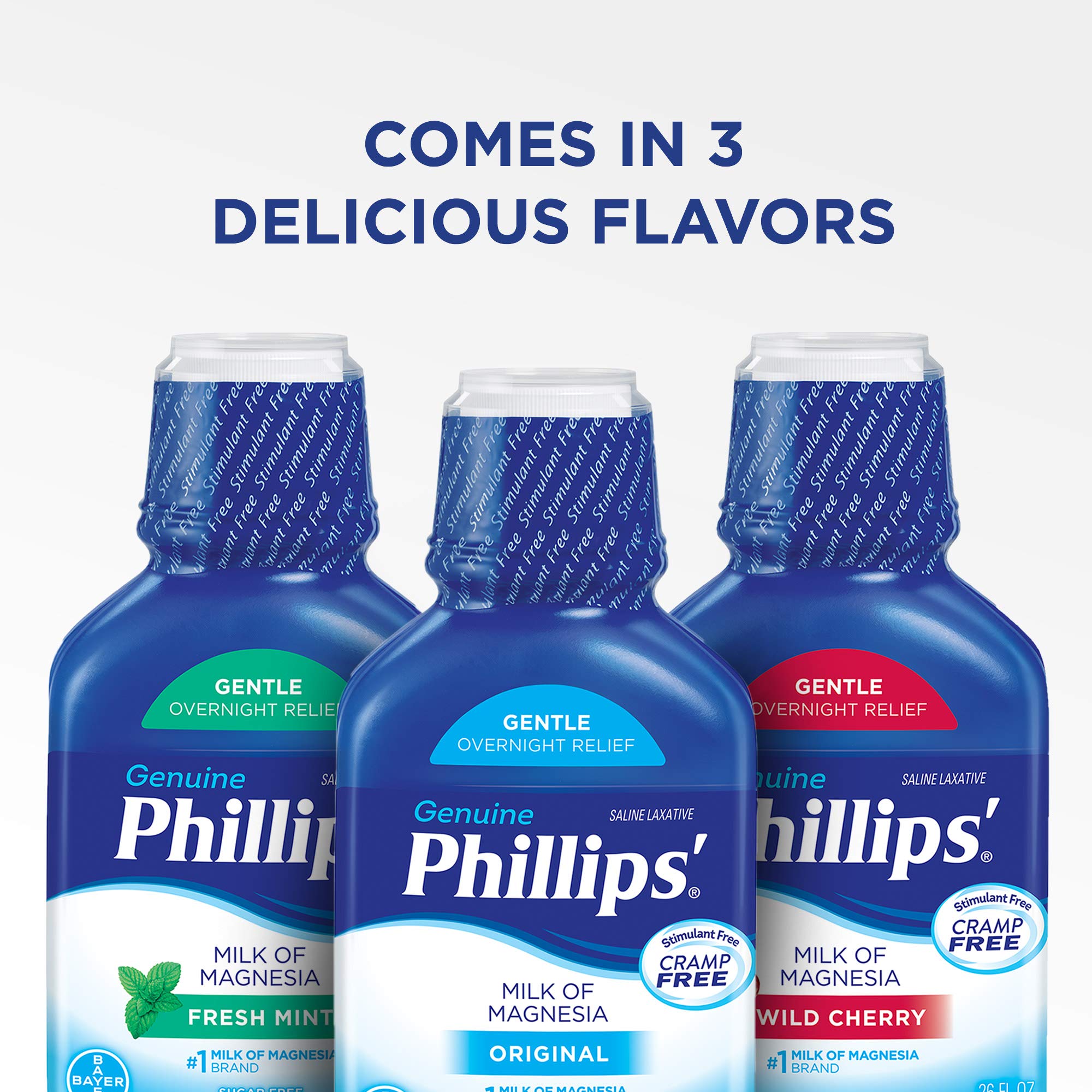Phillips Milk of Magnesia Laxative, Fresh Mint, 26 Fl Oz (Pack of 2)