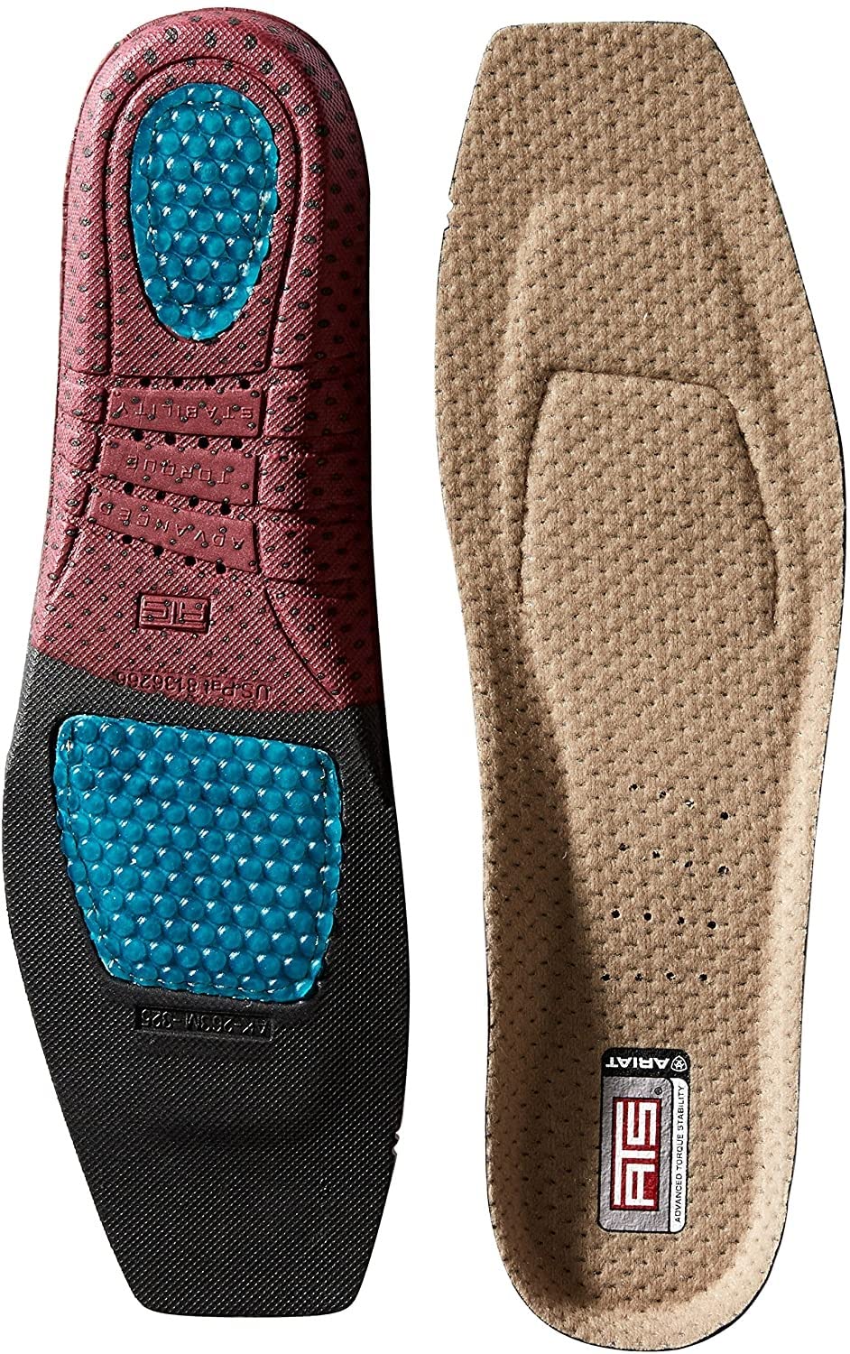 ARIAT Mens ATS Footbed Wide Square Toe-10008009, Multi, 9.5