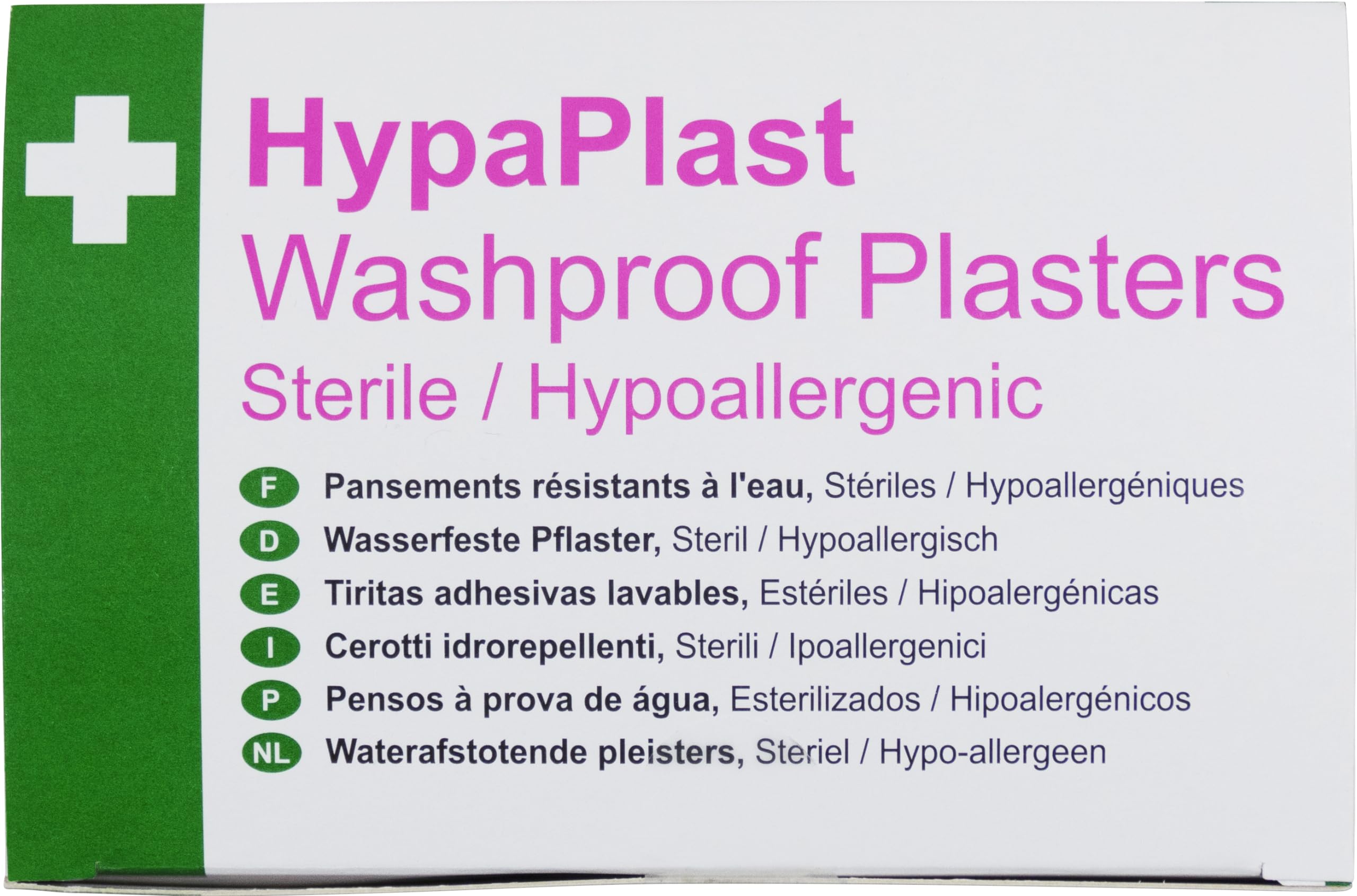 HypaPlast Pink Washproof Plasters, Finger Extension (Pack of 40)