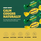 Honees Honey Filled Drops, Variety Pack (Honey and Honey Lemon)-Natural Sore Throat Relief - Throat Lozenges, Nothing Artificial