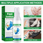 Tea Tree Oil Foot Spray, Transparent Foot Spray Refreshing, Natural Tea Tree Oil Spray 120ML