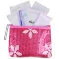 First Period Kit Togo!  Organic Biodegradable Tween Pads & Liner  Period Bags for Teen Girls for School  Period Pouch & Teen