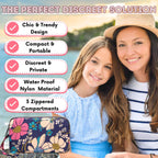 First Period Pal Pack to-Go Kit | 24 pcs | First Period Kit for Tweens | Teen Period Kit| Discrete Period Bag, Pads, Panty Liner