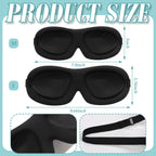 Bencailor 8 Pcs Sleep Eye Mask for Side Sleeper Men Women 3D Contoured Eyes Blackout Covers for Sleep with Adjustable Strap Bloc