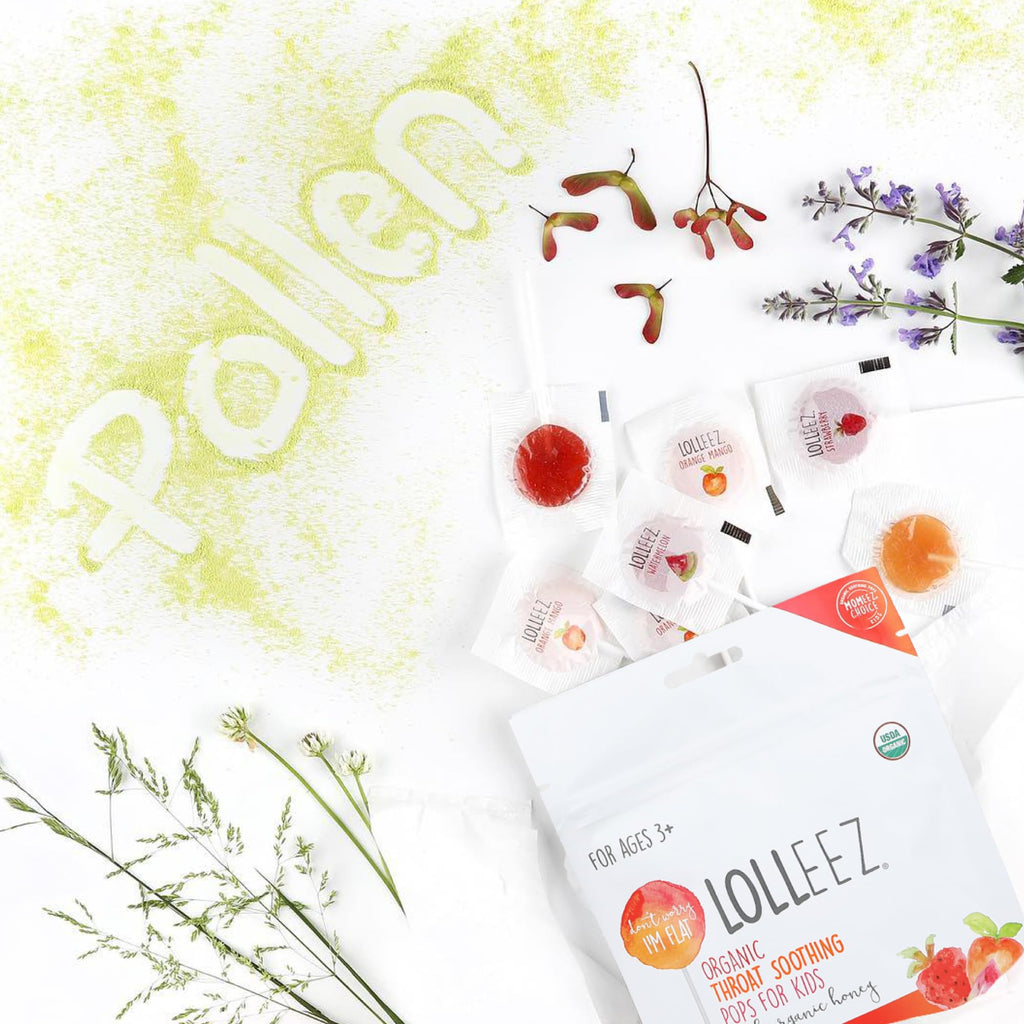 Lolleez Organic Lollipops Variety Pack for Sore Throat Relief - Strawberry, Watermelon & Orange Mango, 30 Total
