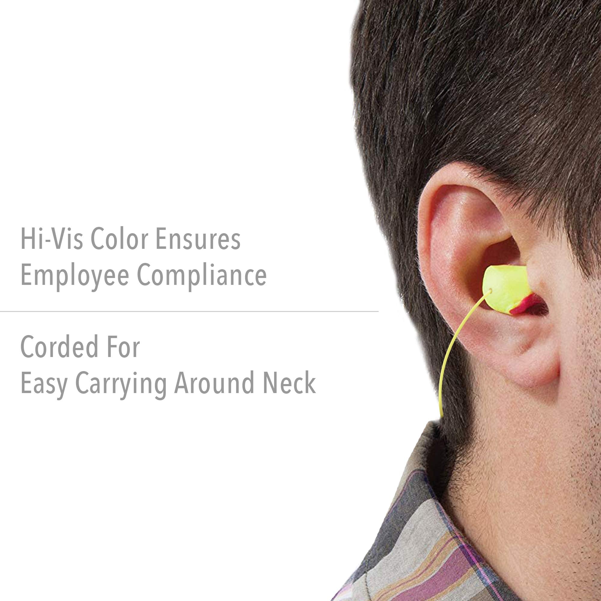 Howard Leight, HOWLL30, Airsoft Corded Foam Ear Plugs, 100 / Box, Multi