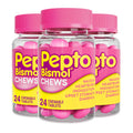 Pepto Bismol Chews, Fast and Effective Digestive Relief from Nausea, Heartburn, Indigestion, Upset Stomach, Diarrhea, 72 Total (