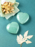 Jovivi 60mm Large Green Aventurine Crystal Heart Healing Crystals Heart Stones Polished Pocket Love Gemstones Chakra Reiki Energ
